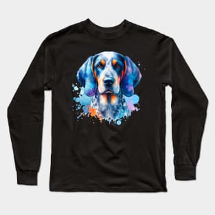 Watercolor Bluetick Coonhound Long Sleeve T-Shirt